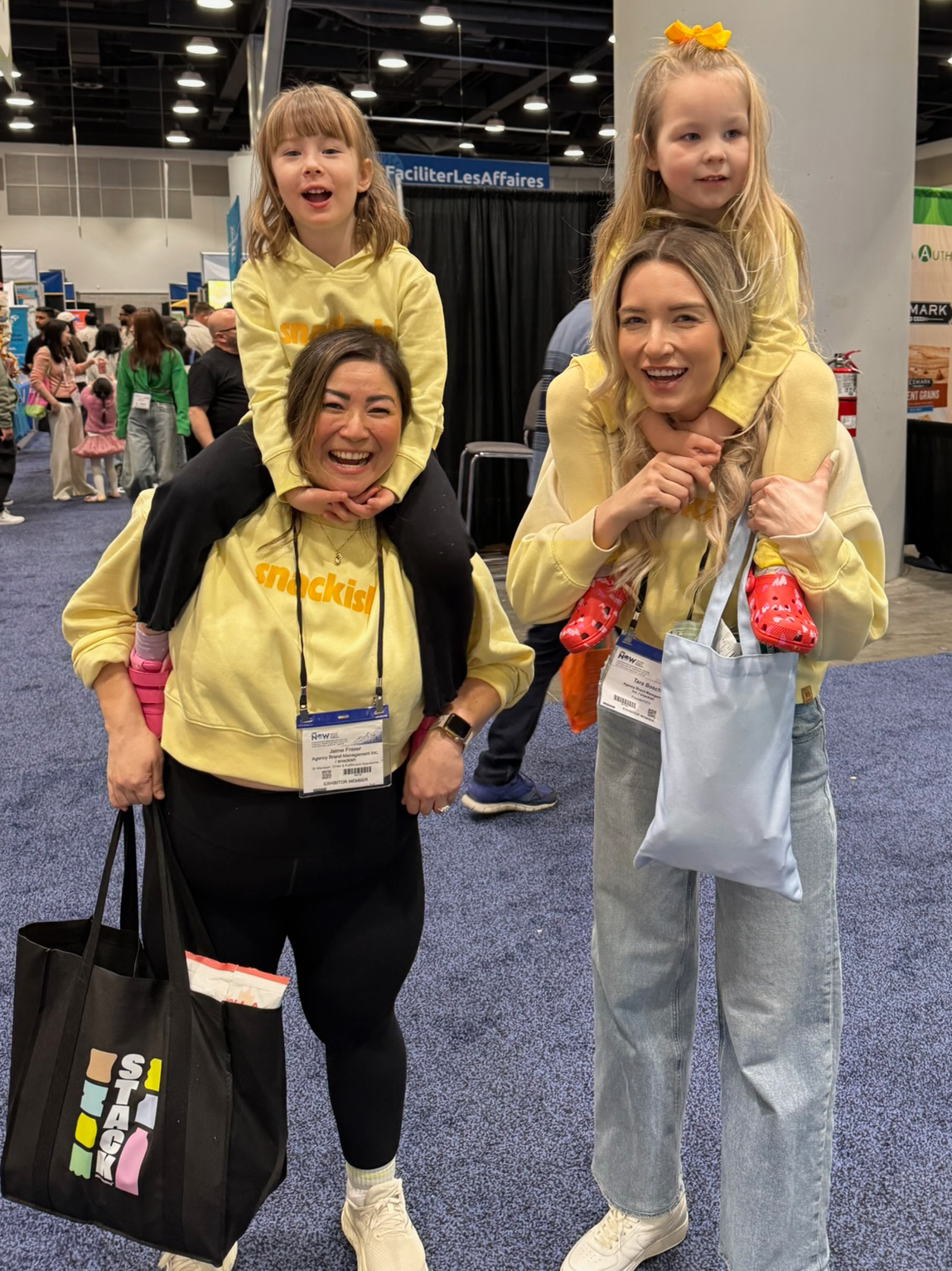 Snackish team at an event